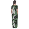 Illustration Camouflage Camo Army Soldier Abstract Pattern Short Sleeve Maxi Dress View2