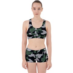 Illustration Camouflage Camo Army Soldier Abstract Pattern Work It Out Gym Set by danenraven