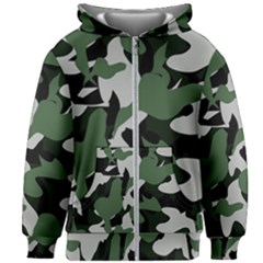 Illustration Camouflage Camo Army Soldier Abstract Pattern Kids  Zipper Hoodie Without Drawstring by danenraven