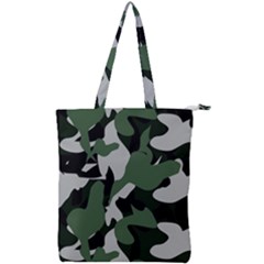 Illustration Camouflage Camo Army Soldier Abstract Pattern Double Zip Up Tote Bag by danenraven