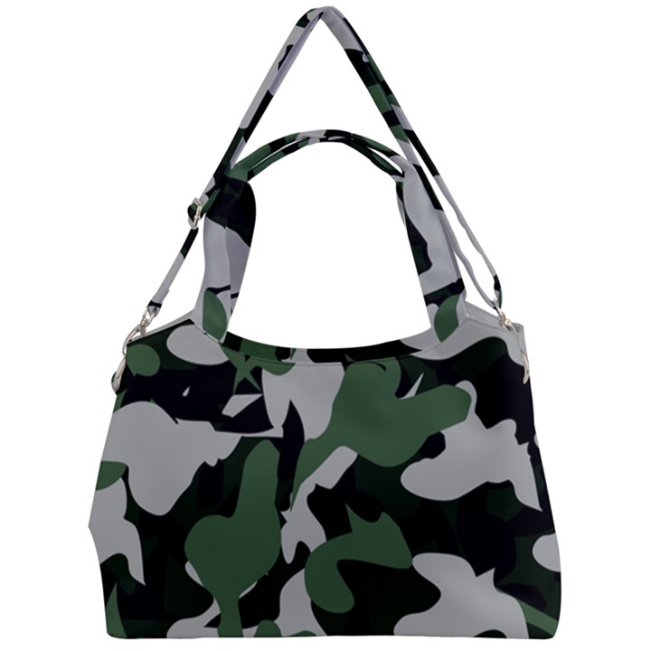 Illustration Camouflage Camo Army Soldier Abstract Pattern Double Compartment Shoulder Bag