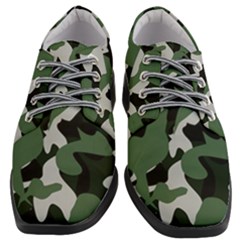 Illustration Camouflage Camo Army Soldier Abstract Pattern Women Heeled Oxford Shoes by danenraven