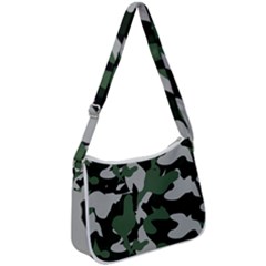 Illustration Camouflage Camo Army Soldier Abstract Pattern Zip Up Shoulder Bag by danenraven