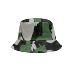 Illustration Camouflage Camo Army Soldier Abstract Pattern Bucket Hat (kids) by danenraven