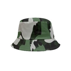 Illustration Camouflage Camo Army Soldier Abstract Pattern Inside Out Bucket Hat (kids) by danenraven