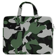 Illustration Camouflage Camo Army Soldier Abstract Pattern Macbook Pro 13  Double Pocket Laptop Bag by danenraven