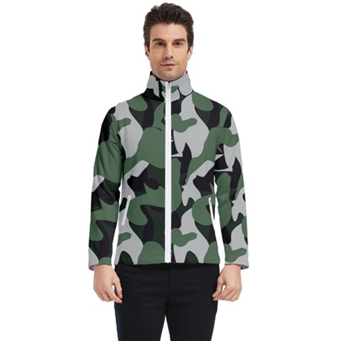 Illustration Camouflage Camo Army Soldier Abstract Pattern Men s Bomber Jacket by danenraven