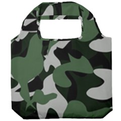 Illustration Camouflage Camo Army Soldier Abstract Pattern Foldable Grocery Recycle Bag by danenraven