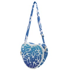 Blue Fish Water Aquarium Heart Shoulder Bag by danenraven