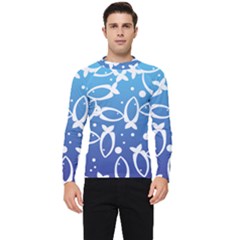 Blue Fish Water Aquarium Men s Long Sleeve Rash Guard by danenraven