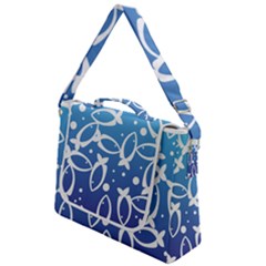 Blue Fish Water Aquarium Box Up Messenger Bag by danenraven