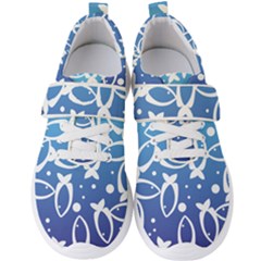 Blue Fish Water Aquarium Men s Velcro Strap Shoes by danenraven