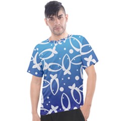 Blue Fish Water Aquarium Men s Sport Top by danenraven