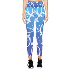 Blue Fish Water Aquarium Pocket Leggings  by danenraven