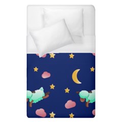 Sleepy Sheep Star And Moon Duvet Cover (single Size) by danenraven