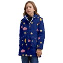 Sleepy Sheep Star And Moon Kid s Hooded Longline Puffer Jacket View3