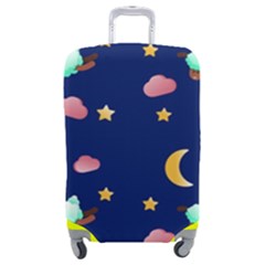 Sleepy Sheep Star And Moon Luggage Cover (medium) by danenraven