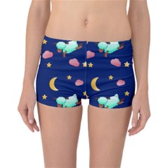 Sleepy Sheep Star And Moon Reversible Boyleg Bikini Bottoms by danenraven