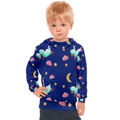 Sleepy Sheep Star And Moon Kids  Hooded Pullover by danenraven