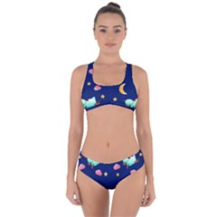 Sleepy Sheep Star And Moon Criss Cross Bikini Set by danenraven