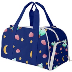 Sleepy Sheep Star And Moon Burner Gym Duffel Bag by danenraven