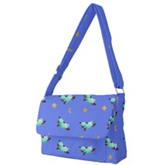 Seamless Pastel Wallpaper Animal Full Print Messenger Bag (l)