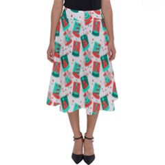 Birthday Pattern Party Celebration Perfect Length Midi Skirt by danenraven