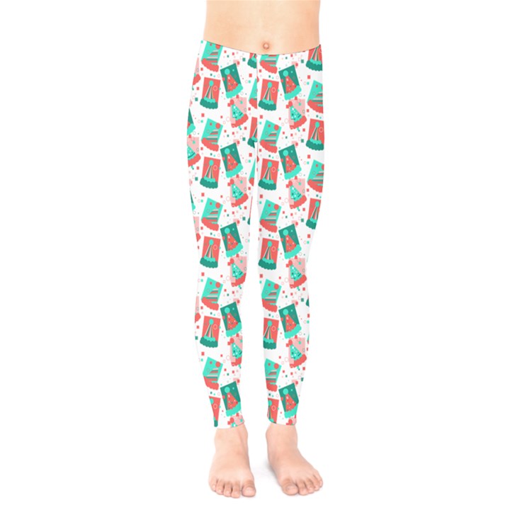 Birthday Pattern Party Celebration Kids  Leggings