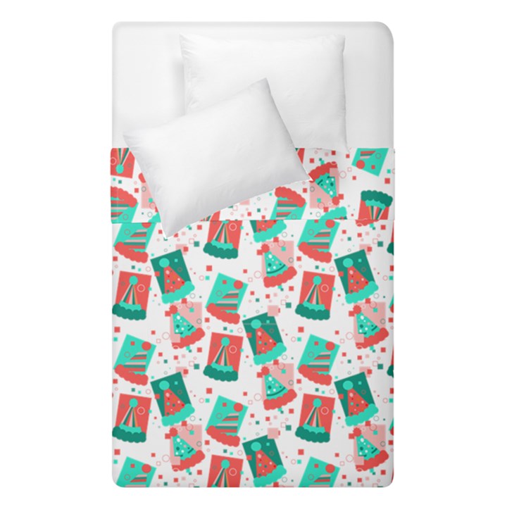 Birthday Pattern Party Celebration Duvet Cover Double Side (Single Size)