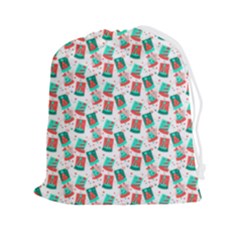 Birthday Pattern Party Celebration Drawstring Pouch (2xl) by danenraven