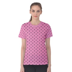 Polka Dot Dots Pattern Dot Women s Cotton Tee