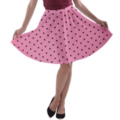 Polka Dot Dots Pattern Dot A-line Skater Skirt by danenraven