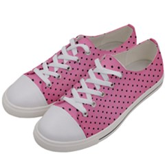 Polka Dot Dots Pattern Dot Women s Low Top Canvas Sneakers by danenraven