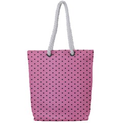 Polka Dot Dots Pattern Dot Full Print Rope Handle Tote (small) by danenraven