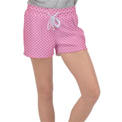 Polka Dot Dots Pattern Dot Velour Lounge Shorts by danenraven