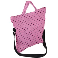 Polka Dot Dots Pattern Dot Fold Over Handle Tote Bag by danenraven