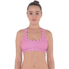 Polka Dot Dots Pattern Dot Cross Back Hipster Bikini Top  by danenraven