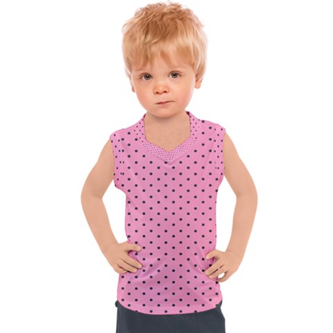 Polka Dot Dots Pattern Dot Kids  Sport Tank Top by danenraven