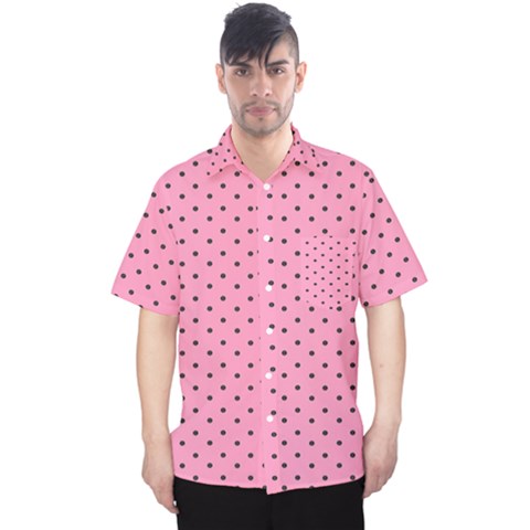 Polka Dot Dots Pattern Dot Men s Hawaii Shirt by danenraven