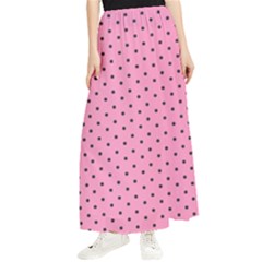 Polka Dot Dots Pattern Dot Maxi Chiffon Skirt by danenraven