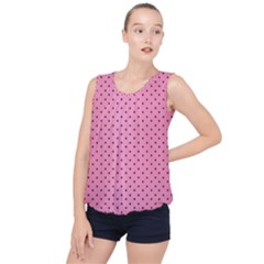 Polka Dot Dots Pattern Dot Bubble Hem Chiffon Tank Top by danenraven