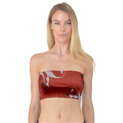 Nature Background Abstract Red Gray Black Bandeau Top by danenraven