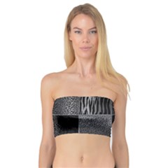 Gray Animal Print Bandeau Top by danenraven