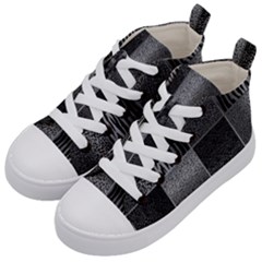 Gray Animal Print Kids  Mid-top Canvas Sneakers by danenraven