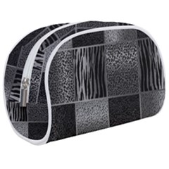 Gray Animal Print Make Up Case (medium) by danenraven