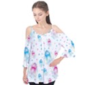 Jellyfis Pink Blue Cartoon Flutter Tees View1