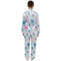 Jellyfis Pink Blue Cartoon Satin Long Sleeve Pajamas Set View2