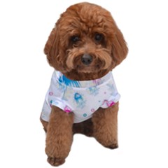 Jellyfis Pink Blue Cartoon Dog T-shirt by danenraven