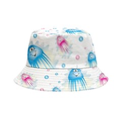 Jellyfis Pink Blue Cartoon Bucket Hat by danenraven