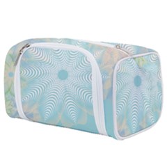 Floral Abstract Flowers Pattern Toiletries Pouch by danenraven